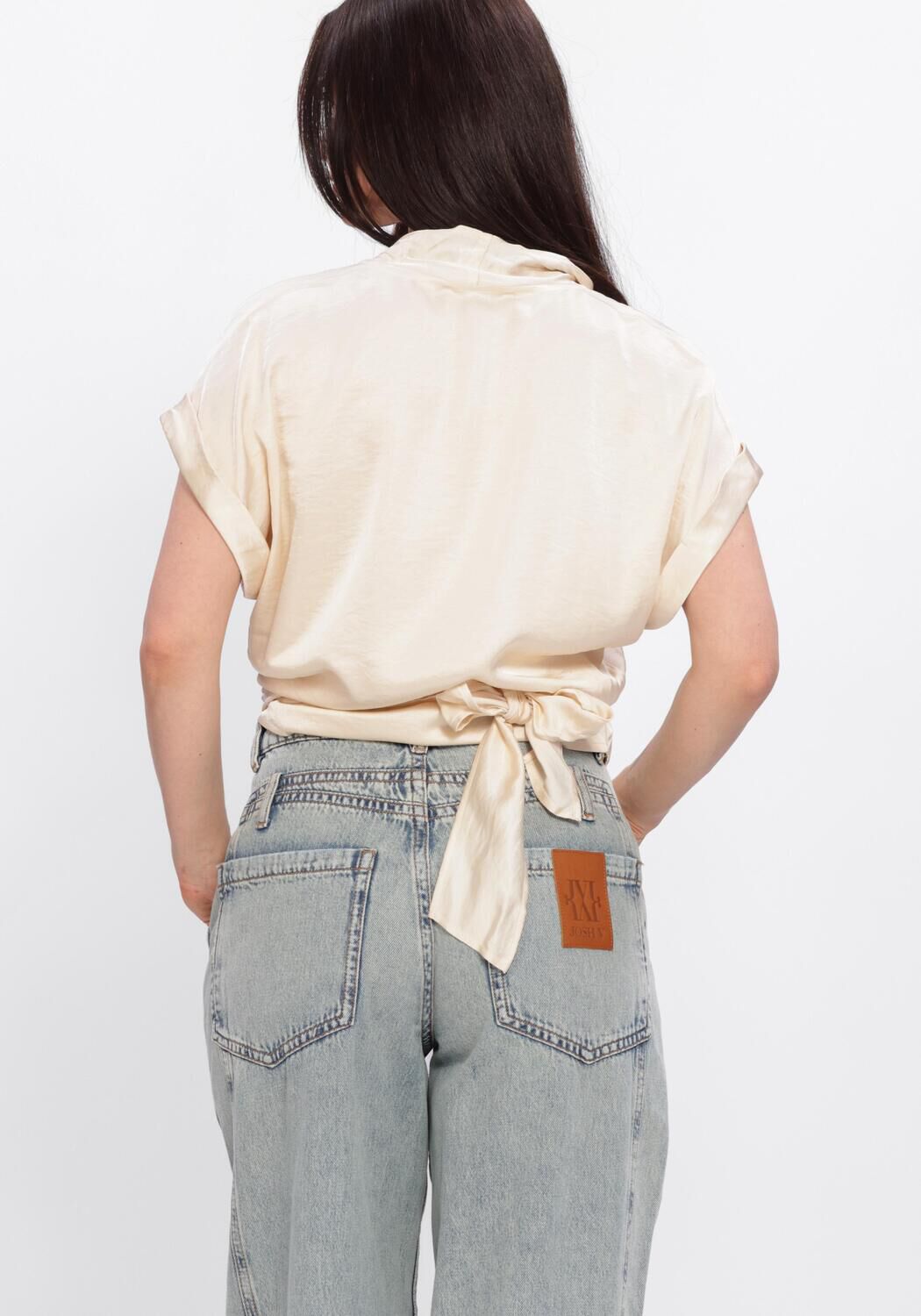 Nicht-gerade weiss FREEBIRD Tops & T-shirts WV-SATIN-AIR-26-1 - large