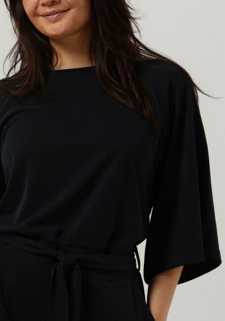 Schwarze SUMMUM Jumpsuit JUMPSUIT WASHED MODAL - large