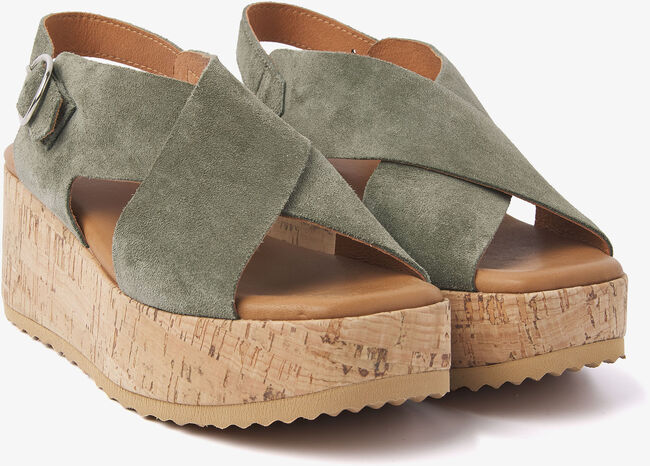 Gr&uuml;ne VIA VAI Sandaletten mit Absatz SISSEL RAISE - large