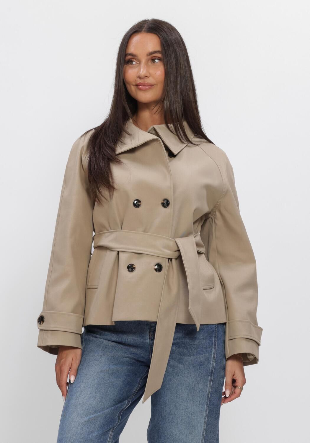 Sand NEO NOIR Trenchcoats MUNET TRENCH JACKET - large