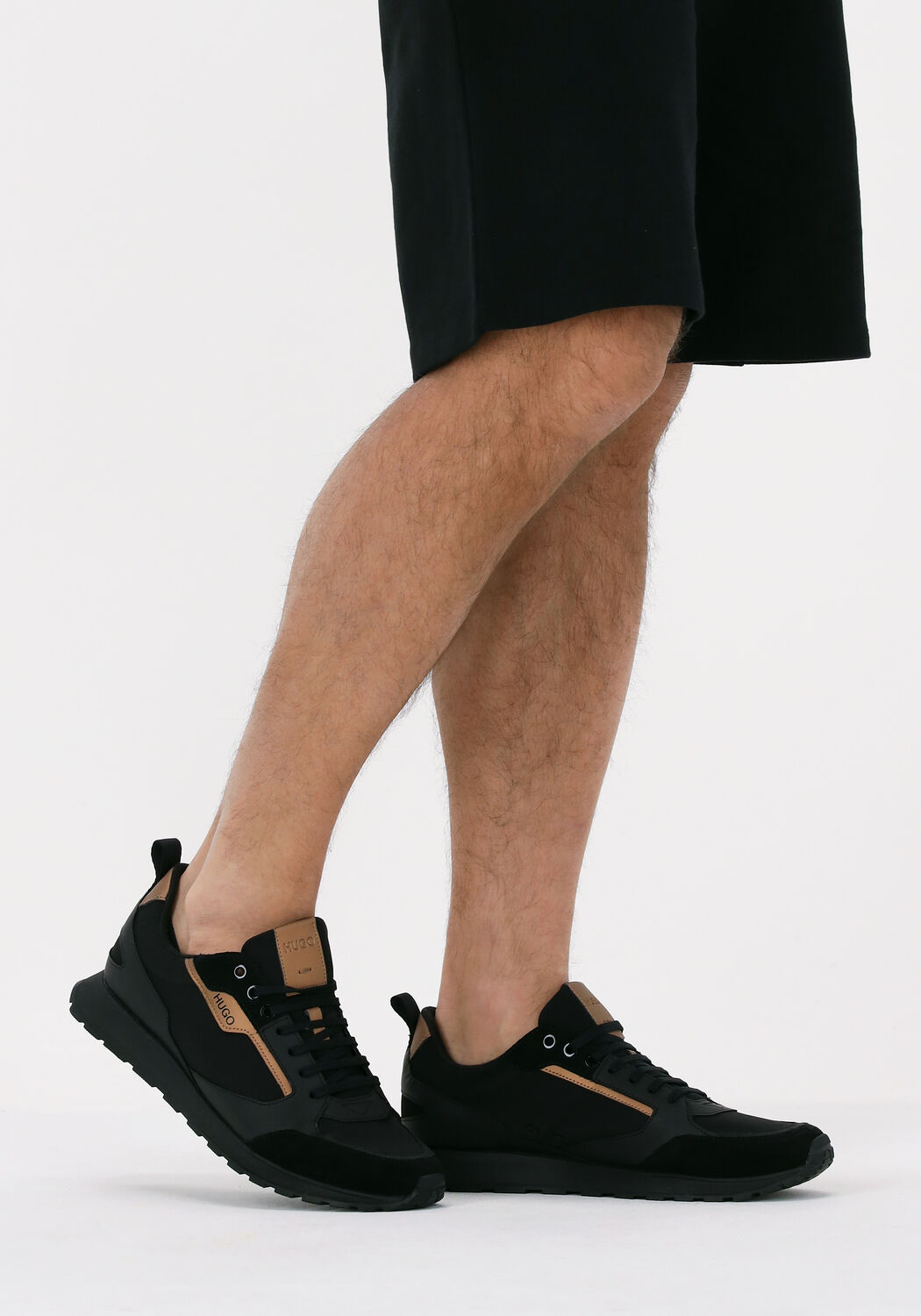 Schwarze HUGO Sneaker Low ICELIN RUNN - large