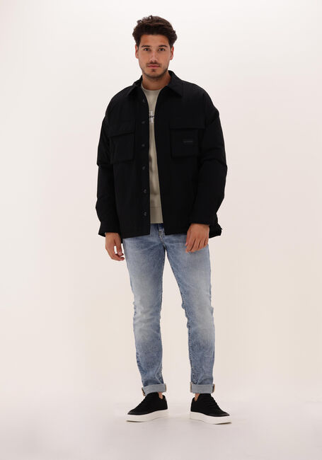 Schwarze CALVIN KLEIN Overshirt FLEECE LINED CARGO OVERSHIRT - large