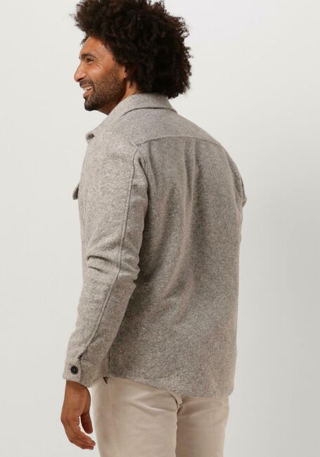 Beige PROFUOMO Overshirt OVERSHIRT KNIT HERRINGB - large