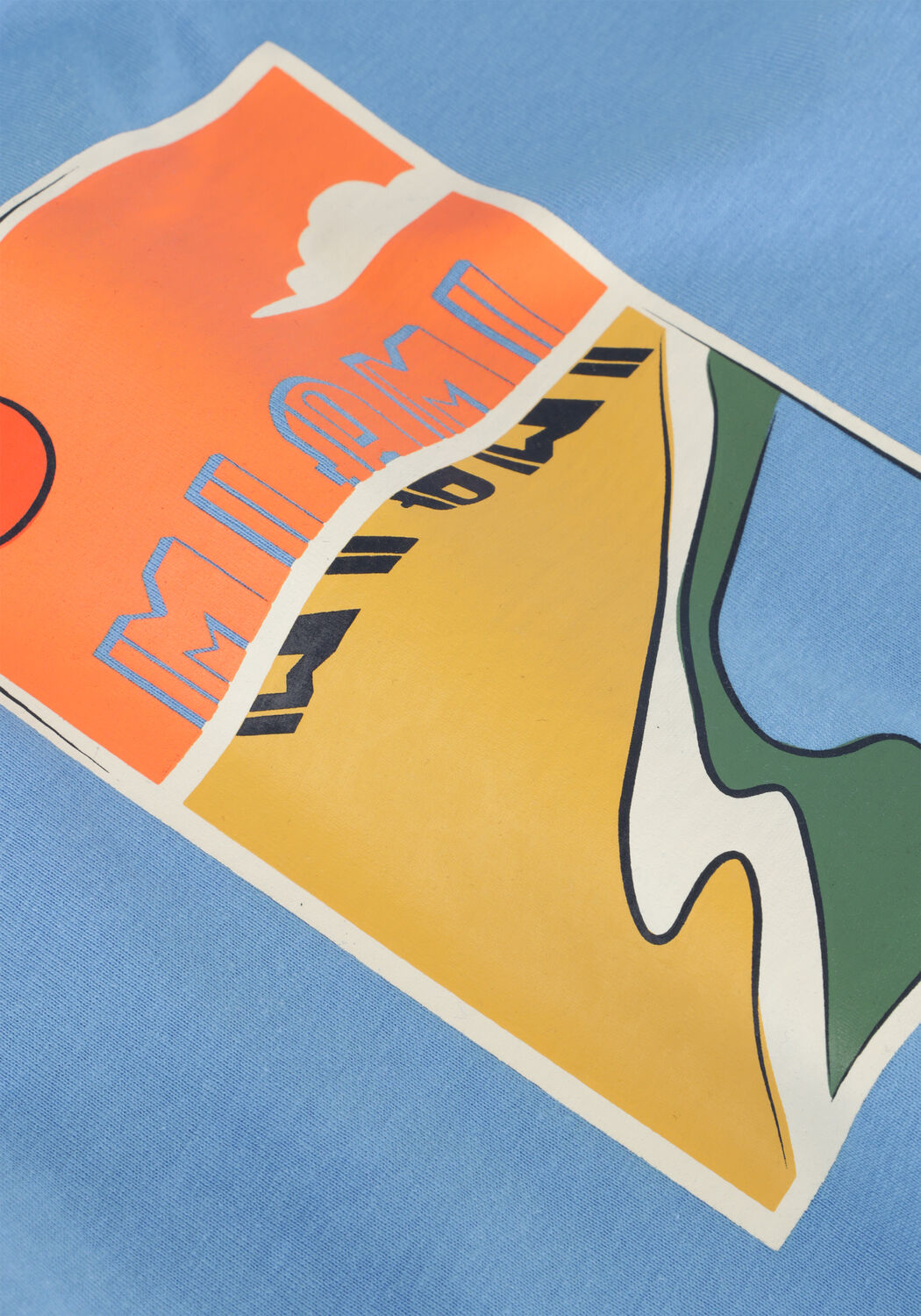 Hellblau MOODSTREET T-shirt T-SHIRT LEWIS WAVES SPOT - large