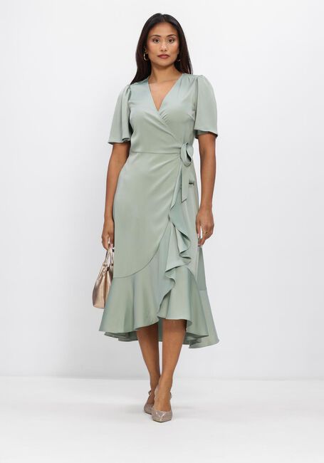Gr&uuml;ne Y.A.S. Midikleid YASTHEA 2/4 MIDI WRAP DRESS S. - large