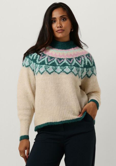 Beige Y.A.S. Pullover YASICE LS KNIT PULLOVER - large