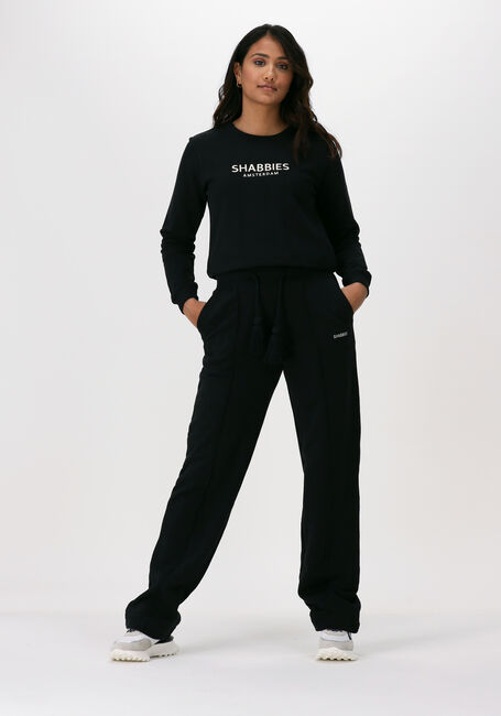 Schwarze SHABBIES Pullover SHC0002 SWEATER WITH CREW NECK - large