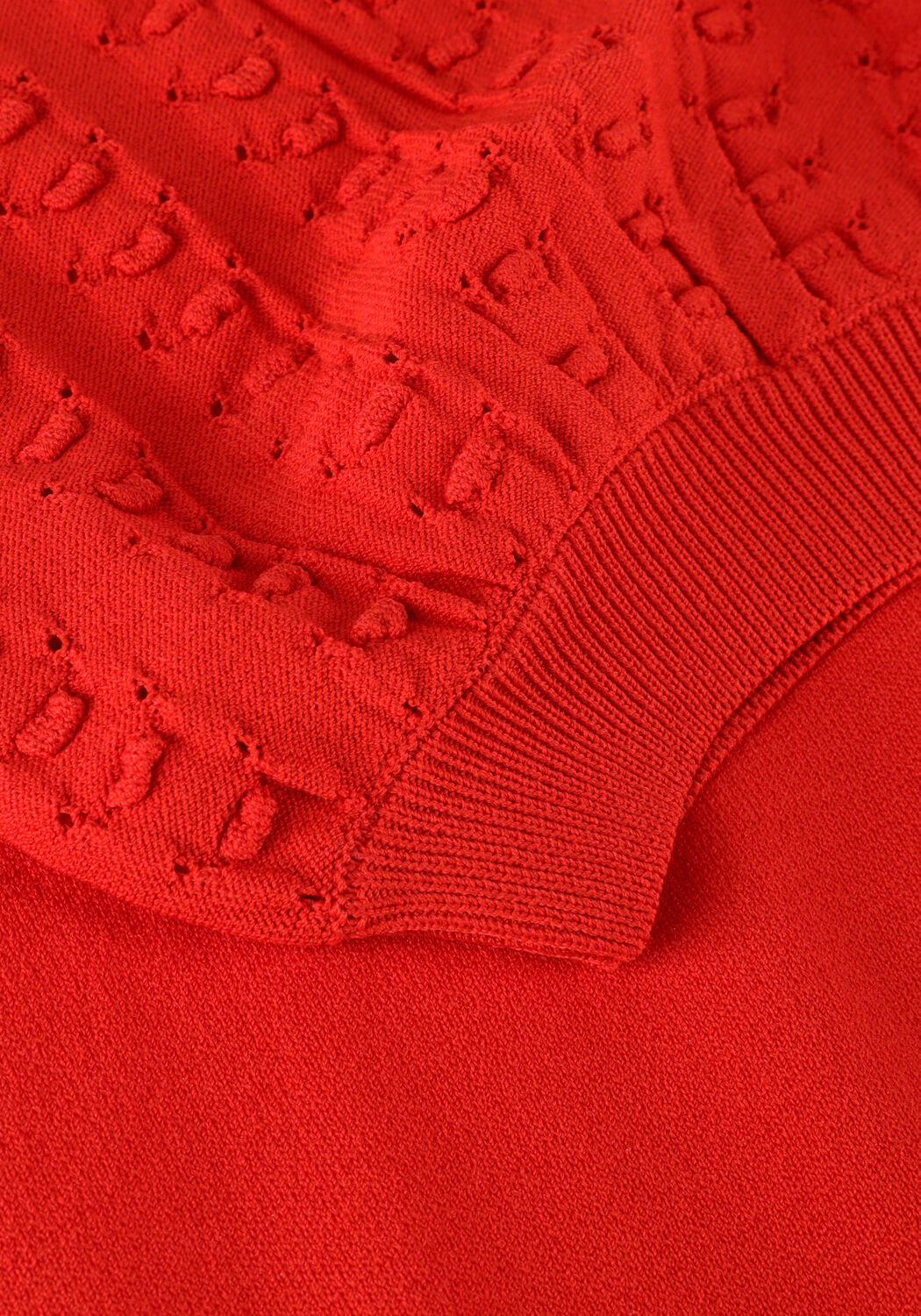 Orangene JANSEN AMSTERDAM Top K136 KNITTED TOP 3/4 PUFFED SLEEVE - large