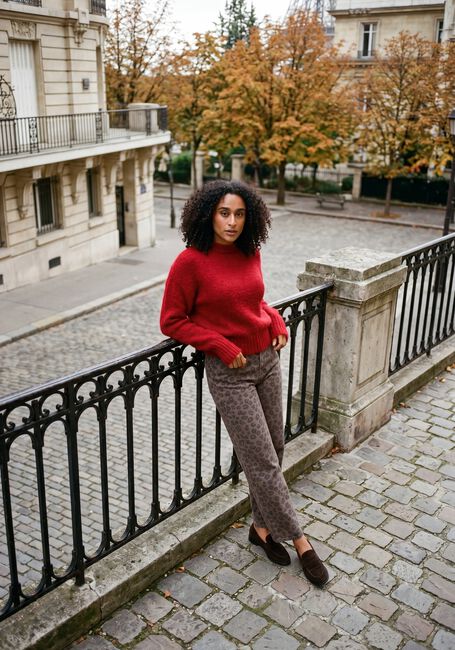 Rote BY-BAR Pullover SONNY PULLOVER - large