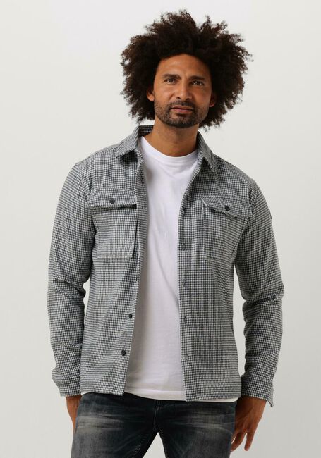 Graue PUREWHITE Overshirt HERITAGE PATTERN OVERSHIRT WITH TWO CHEST POCKETS - large