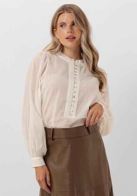 Weiße RUBY TUESDAY Blusen IREM BLOUSE WITH SMALL PLEATS + BUTTONS PLACKET - large
