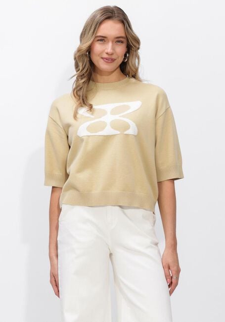 Beige STUDIO AR Pullover ISIDRE VISCOSE KNIT - large