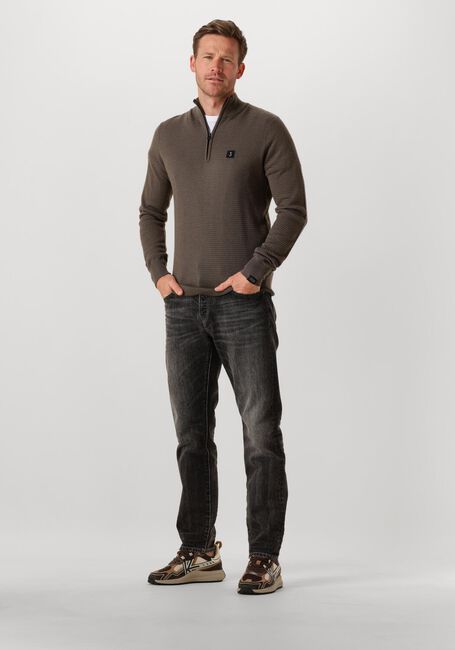 Olive BUTCHER OF BLUE Pullover STRUCTURE HALFZIP - large