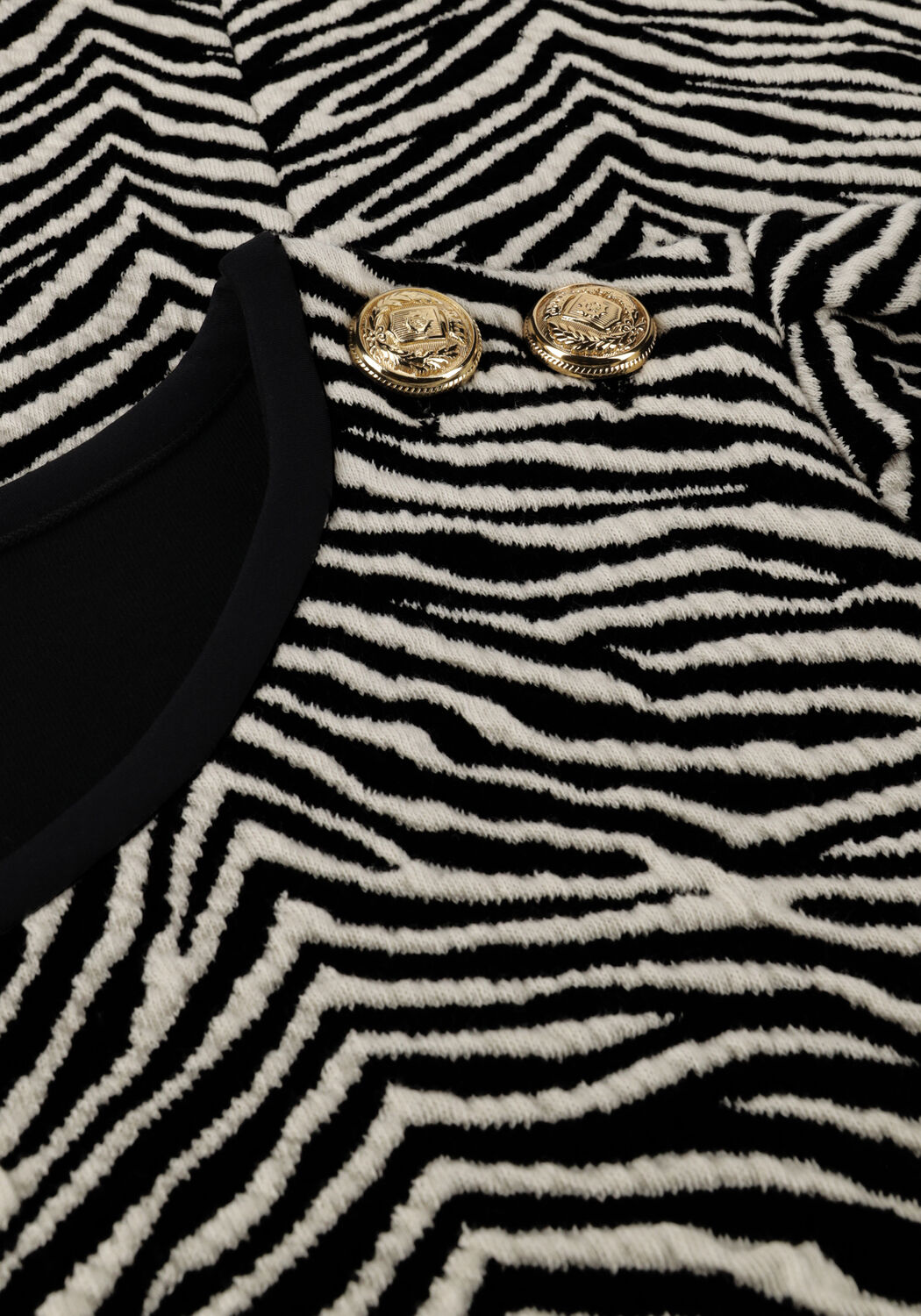 Schwarze VANILIA Minikleid ZEBRA GOLD MINI - large