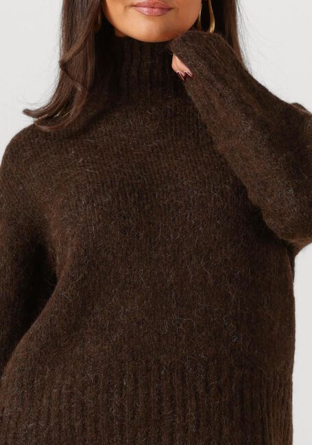 Braune SELECTED WOMEN Pullover SLFGABRIELLA LS KNIT HIGH NECK - large