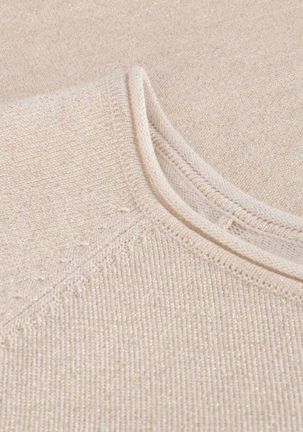 Sand NUKUS Top ANITA TOP LUREX - large