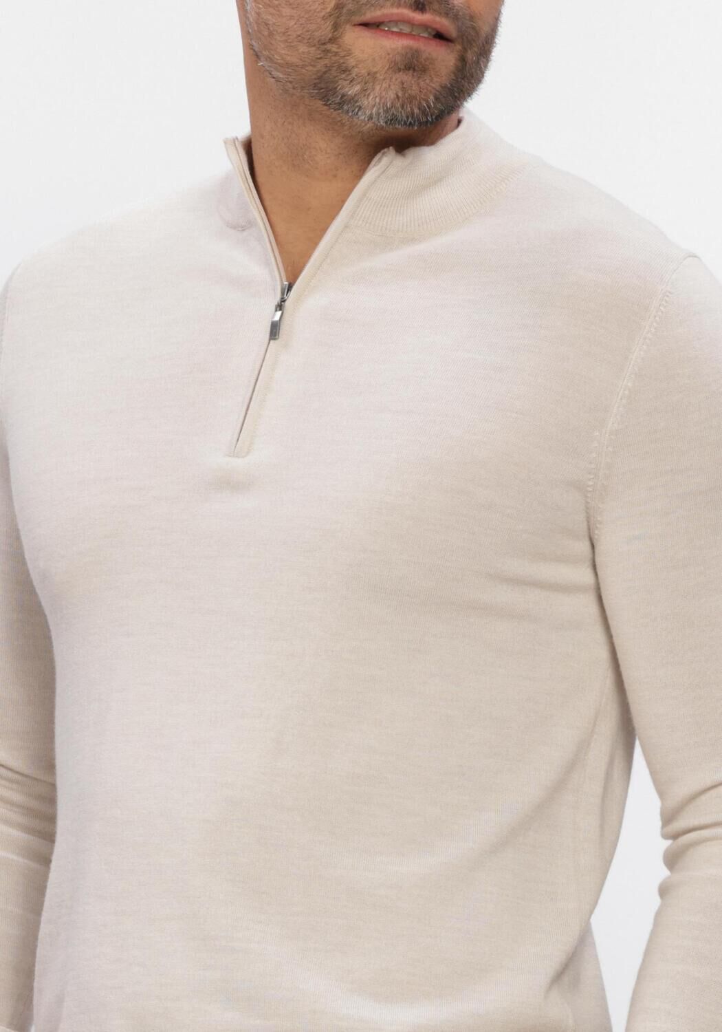 Beige STEFANO LAURAN Pullover HALF ZIP ANDERS - large