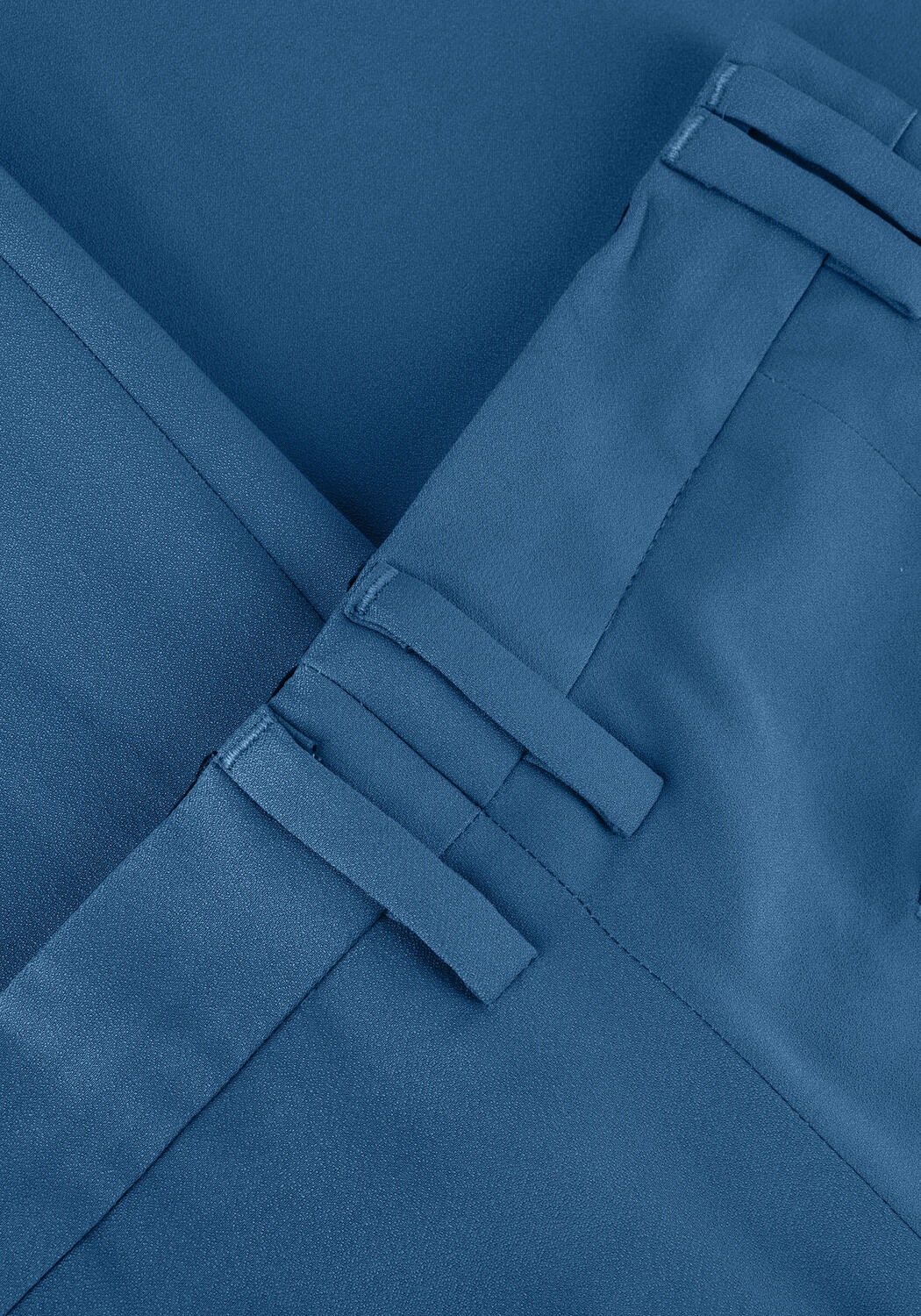 Blaue VANILIA Hose CREPE TAILORED WIDE PANT - large