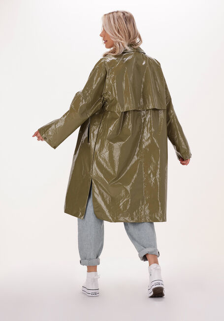 Grüne CALVIN KLEIN Regenjacke COATED LONG JACKET - large