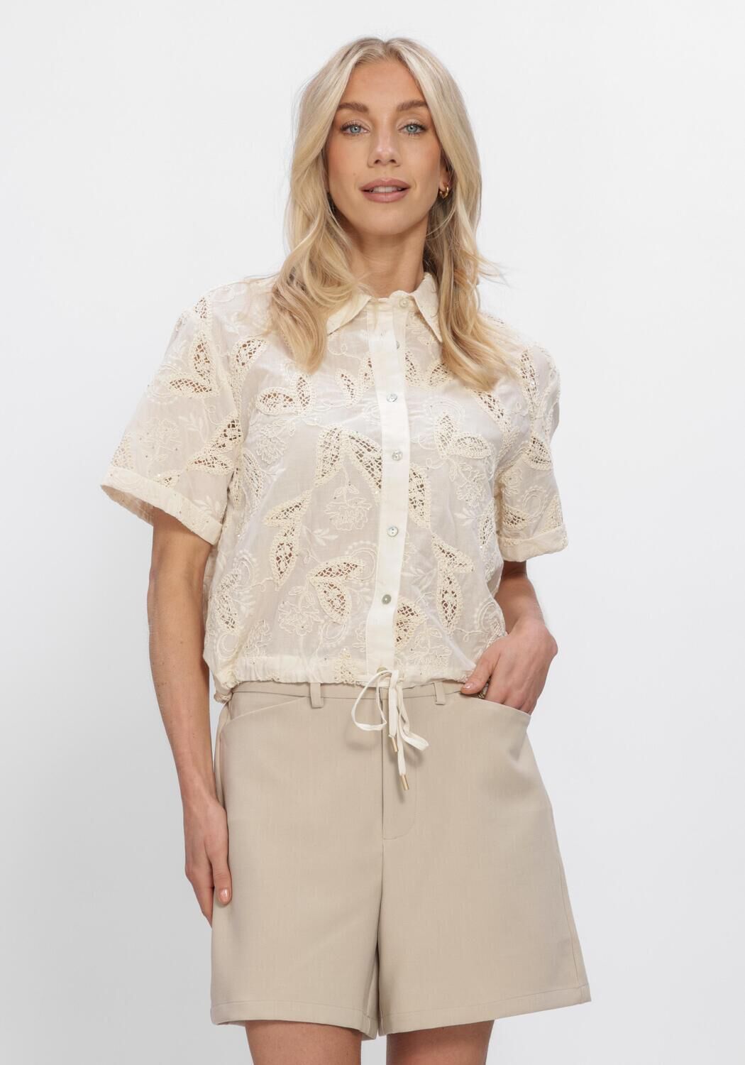 Sand NUKUS Blusen LEONORA BLOUSE - large