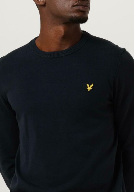 Dunkelblau LYLE & SCOTT Pullover COTTON CREW NECK JUMPER - large