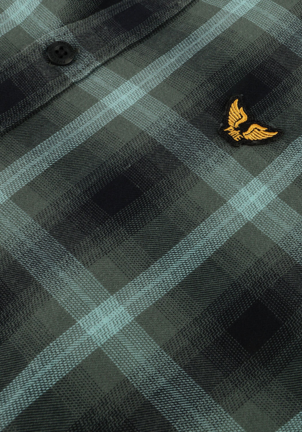 Gr&uuml;ne PME LEGEND Casual-Oberhemd LONG SLEEVE SHIRT CTN YARN DYED TWILL CHECK - large