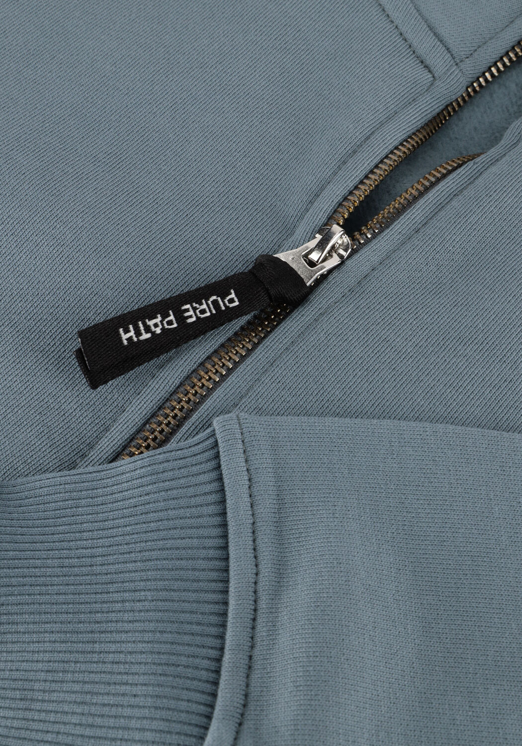 Blaue PURE PATH Pullover LOOSE FIT SWEATERS HALFZIP319 - large