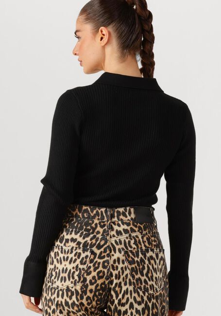 Schwarze CO'COUTURE Pullover BONNY POLO LONG SLEEVE - large