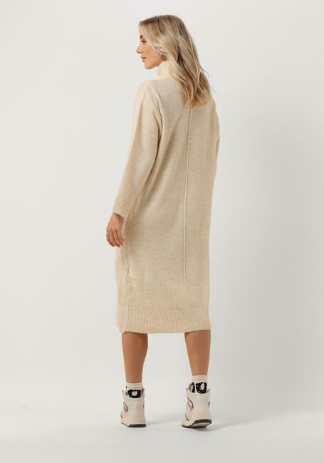 Beige OBJECT Midikleid ABBIE L/S KNIT DRESS - large