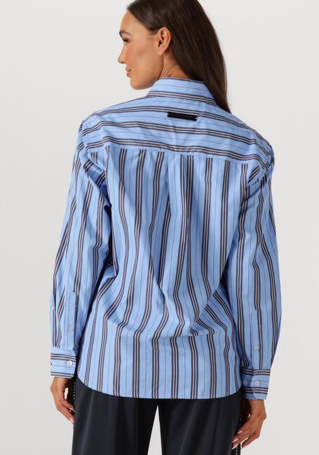 Blaue HAUTE L'AMITIÉ Blusen BUTTON DOWN STRIPE SHIRT - large