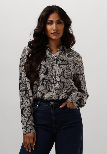 Blaue MOS MOSH Blusen EIKE INVERT SHIRT - large