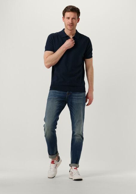Dunkelblau DSTREZZED Polo-Shirt MERCURY SHORT SLEEVE POLO - large