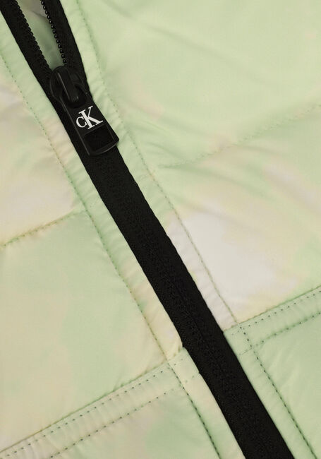 Grüne CALVIN KLEIN Bodywarmer SUN BLEACHED AOP VEST - large