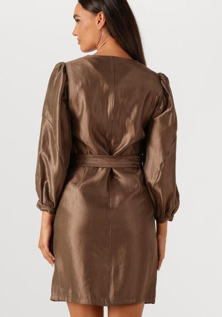 Braune AAIKO Minikleid SEMIRA CRINKLE VIS 545 - large