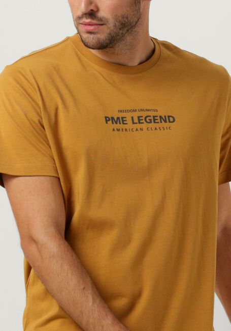 Braune PME LEGEND T-shirt SHORT SLEEVE R-NECK COTTON ELASTANE JERSEY - large