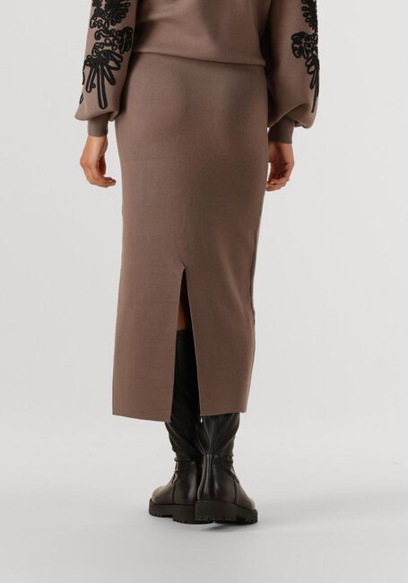 Taupe OBJECT Maxirock OBJREYNARD HW KNIT SKIRT - large