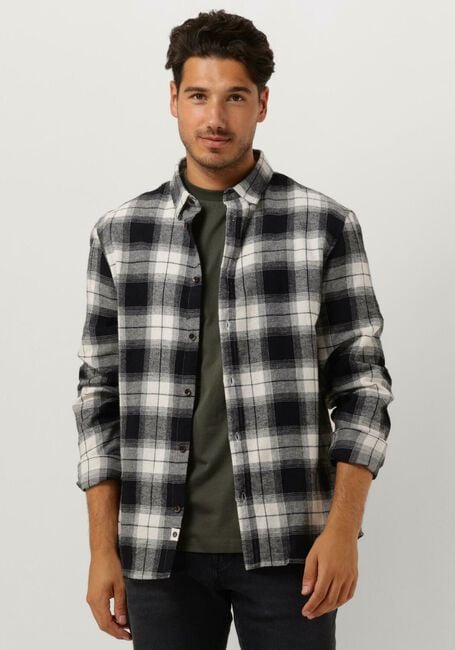 Schwarze ANERKJENDT Casual-Oberhemd AKLEIF FLANNEL CHECK SHIRT - large