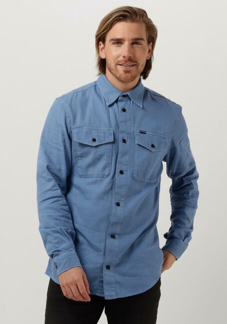 Blaue G-STAR RAW Overshirt MARINE SLIM SHIRT L\S - large