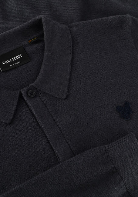 Anthrazit LYLE & SCOTT Polo-Shirt LS KNITTED POLO SHIRT - large