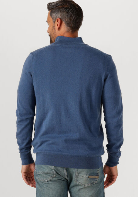 Blaue LYLE & SCOTT Pullover COTTON MERINO QUARTER ZIP JUMPER - large