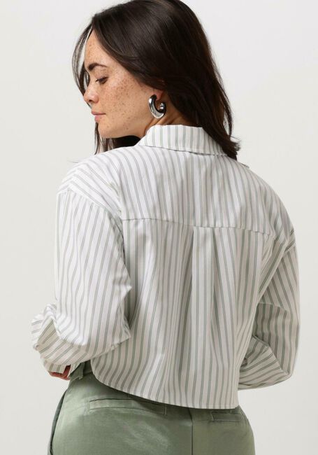 Weiße COLOURFUL REBEL Blusen ALIYA STRIPED CROPPED  BLOUSE - large