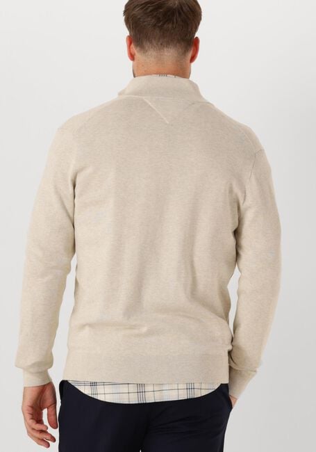 Beige TOMMY HILFIGER Pullover ESSENTIAL COTTON ZIP THRU - large