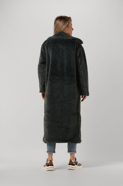 Dunkelgrün NOTRE-V Fake-Fur-Jack FUR LONG COAT - large