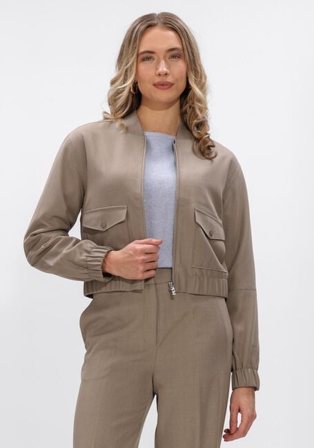 Taupe DANTE6 Jack SAMIE MELANGE JACKET - large
