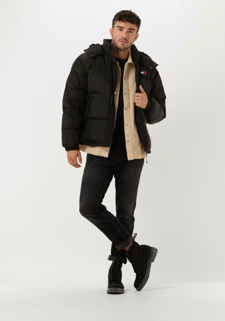 Schwarze TOMMY JEANS Wattierte Jack TJM ALASKA PUFFER - large