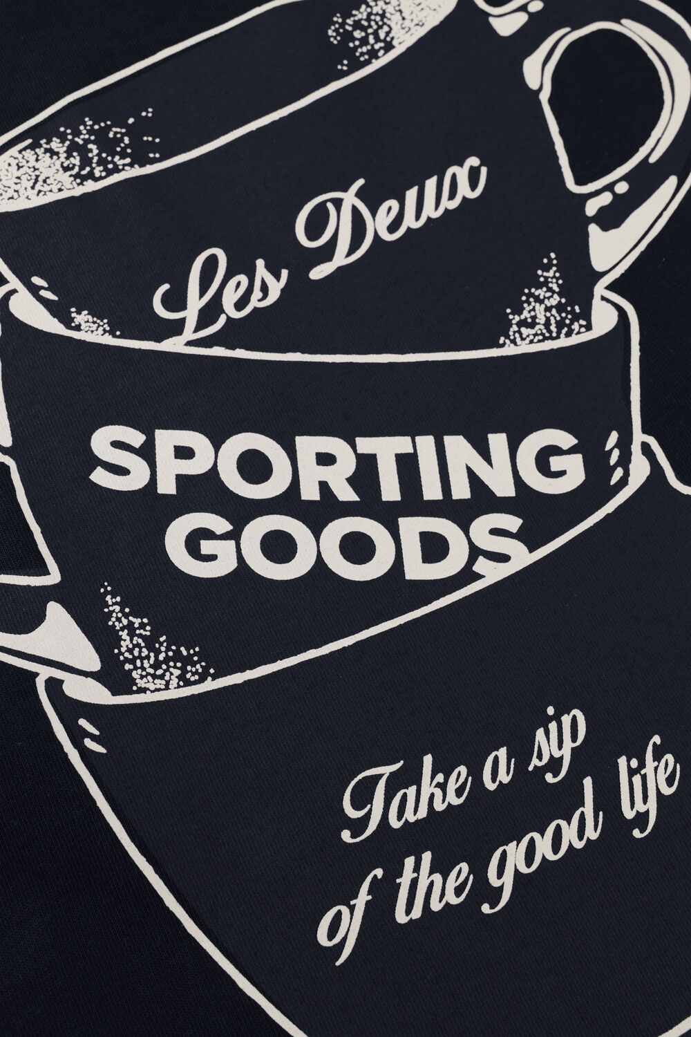 Dunkelblau LES DEUX T-shirt BEN ARTIST T-SHIRT - large