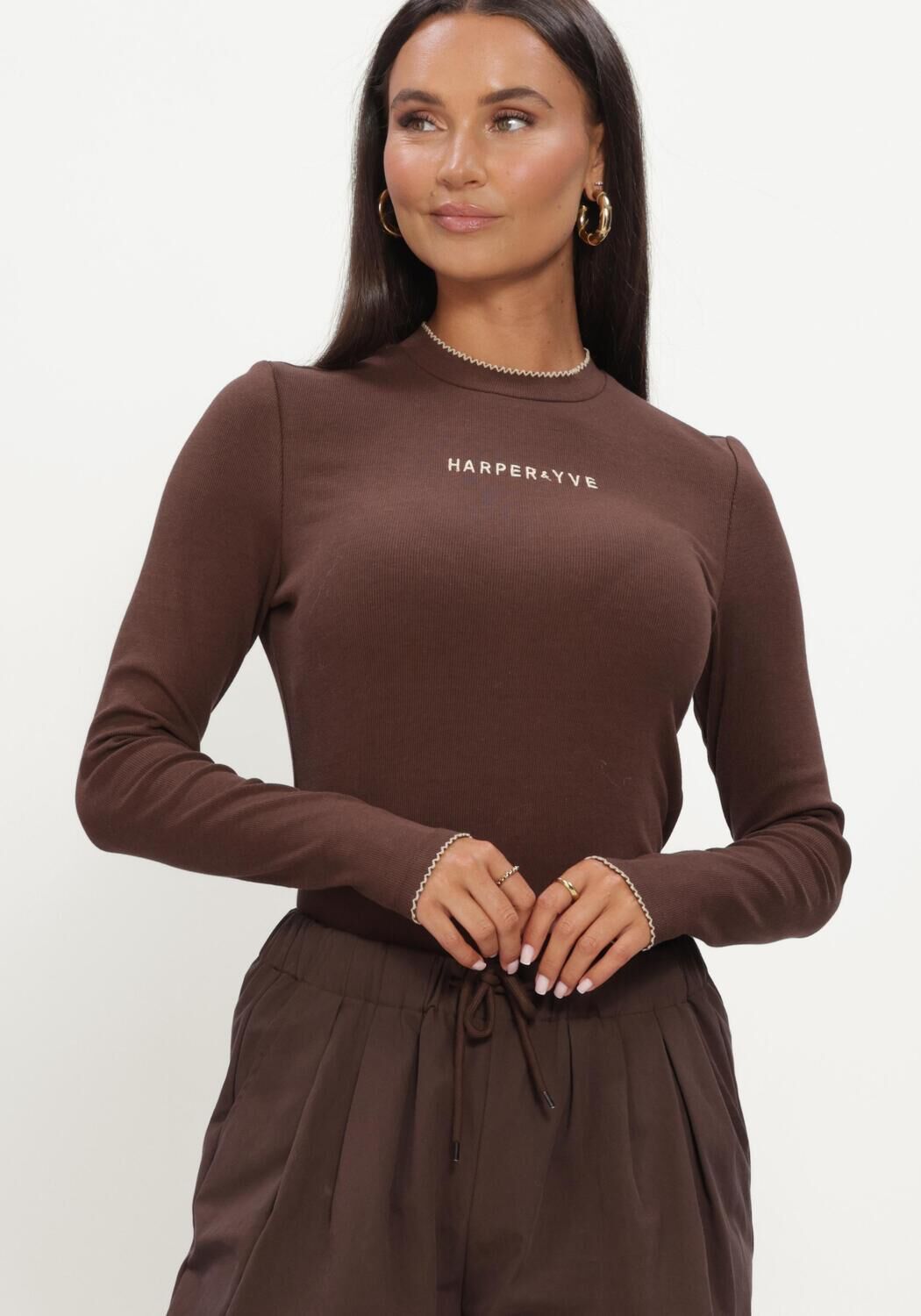 Braune HARPER & YVE Top CAMMY-LS - large