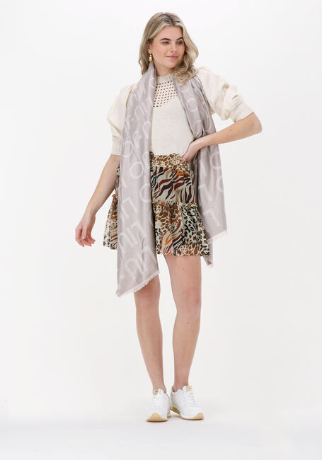 Goldfarbene LIU JO Schal SCARF LOGO JACQ FULL - large