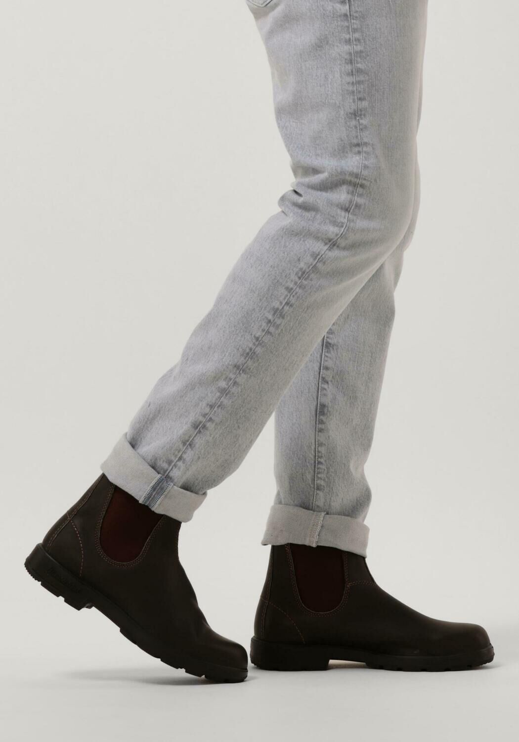 Braune BLUNDSTONE Chelsea Boots ORIGINAL HEREN - large