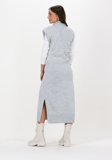 Graue NA-KD Midikleid PADDED HIGH NECK MIDI DRESS - large